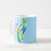 Mug Papillons et ciel colorés (Devant gauche)