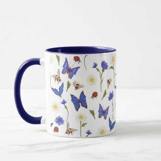Mug Papillons et coccinelle (Gauche)