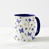 Mug Papillons et coccinelle (Devant droit)