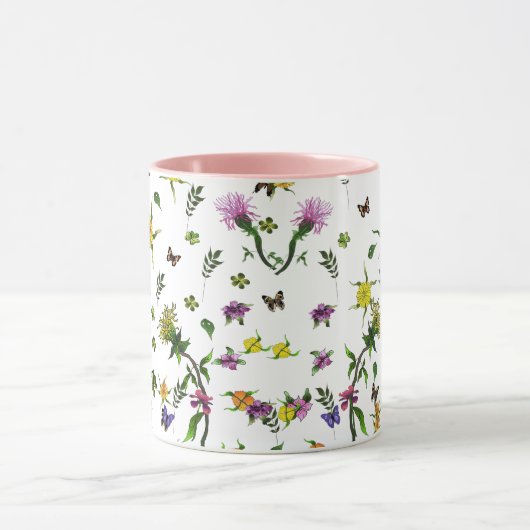 Mug Papillons et fleurs (Centre)