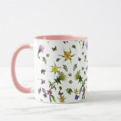 Mug Papillons et fleurs (Gauche)