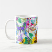 Mug Papillons et fleurs (Gauche)