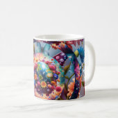 Mug Papillons et fleurs (Devant droit)