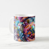 Mug Papillons et fleurs (Devant gauche)