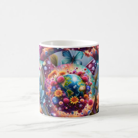 Mug Papillons et fleurs (Centre)