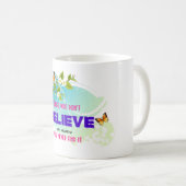 Mug Papillons et fleurs avec citation magique (Devant droit)