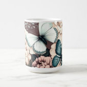 Mug Papillons et fleurs brunes (Centre)