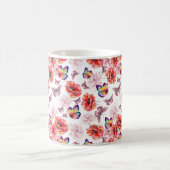 Mug Papillons et fleurs de pavot (Centre)