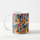 Mug Papillons et fleurs impressionnistes (Gauche)