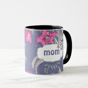 Mug Papillons et fleurs, les beignets de la Fête des