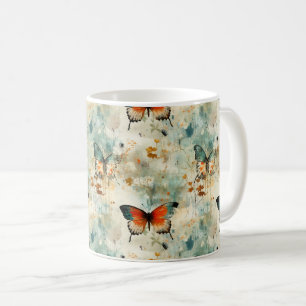 Mug Papillons et fleurs Vintages colorés (4)