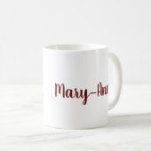 Mug Papillons et nom fait sur commande (Devant droit)