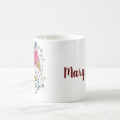 Mug Papillons et nom fait sur commande (Centre)