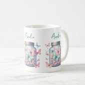 Mug Papillons Fantaisistes dans un Pot (Devant droit)