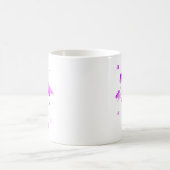 Mug Papillons Fleur Rose Violet Fille Fils (Centre)