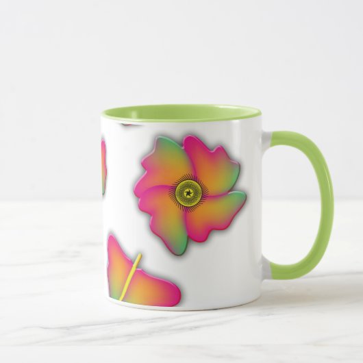 Mug Papillons & Fleurs (Droite)