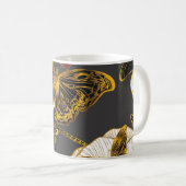 Mug Papillons & Fleurs : Motif Boho de printemps (Devant droit)