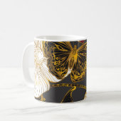 Mug Papillons & Fleurs : Motif Boho de printemps (Devant gauche)