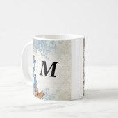 Mug Papillons floraux bleus (Devant gauche)