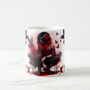 Mug Papillons gothiques & fantaisie féminine