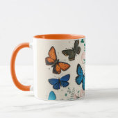 Mug Papillons, illustration vintage, muqueuse (Gauche)