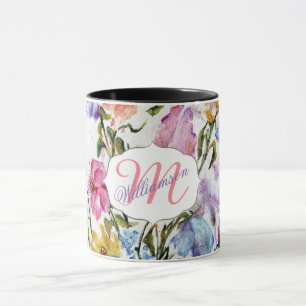 MUG PAPILLONS LUNATIQUES ET FLEURS