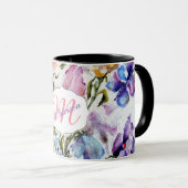 MUG PAPILLONS LUNATIQUES ET FLEURS (Devant droit)