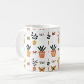 Mug Papillons mignons et pot (Devant gauche)