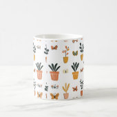 Mug Papillons mignons et pot (Centre)