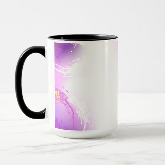 Mug Papillons Monarque sur Arrière - plan pourpre (Gauche)