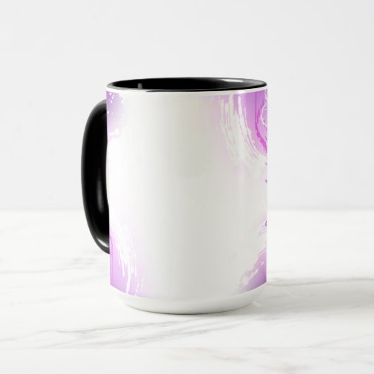 Mug Papillons Monarque sur Arrière - plan pourpre (Devant gauche)