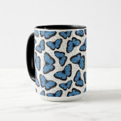 Mug Papillons morpho bleu (Devant gauche)