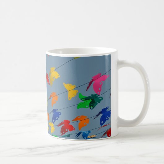 Mug papillons multicolores (Droite)