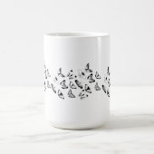 Mug Papillons noirs et blancs (Centre)
