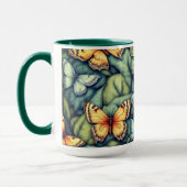 Mug Papillons Ocean Blue Shades (Gauche)