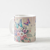 Mug Papillons Pastel & Parties scintillant Plaisir Flo (Devant gauche)