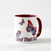 Mug Papillons patriotiques (Devant droit)