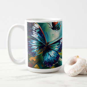 Mug Papillons Peinture à l'huile Style design 1