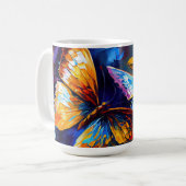 Mug Papillons Peinture à l'huile Style design 3 Café M (Devant gauche)