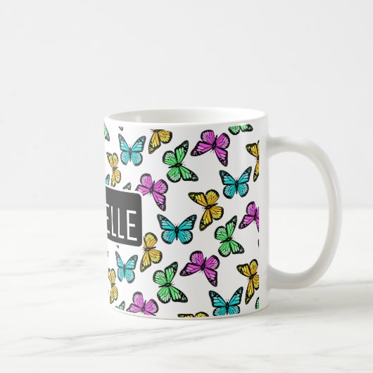 Mug Papillons personnalisés (Droite)