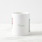 Mug Papillons Pois doux Monogramme Nom initial D (Centre)