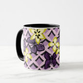 Mug Papillons pourpres (Devant gauche)