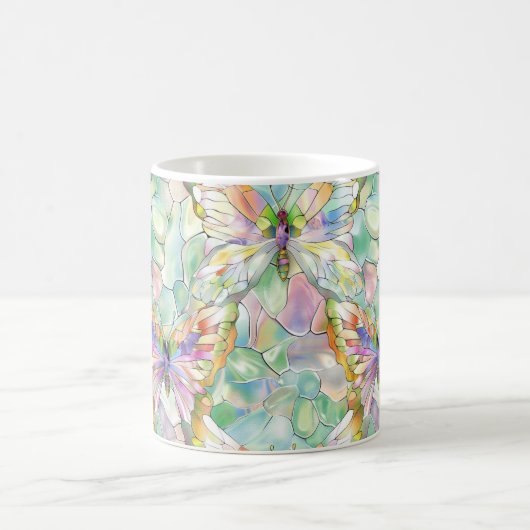 Mug Papillons pourpres Mint Aqua (Centre)