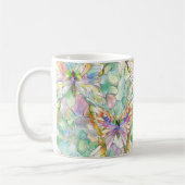 Mug Papillons pourpres Mint Aqua (Gauche)