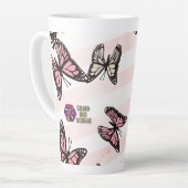 Mug Papillons & rayures (assorti avec le journal) (Angle gauche)