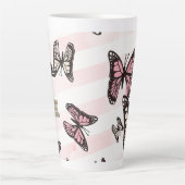 Mug Papillons & rayures (assorti avec le journal) (Devant)