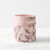 Mug Papillons rose tendre (Centre)
