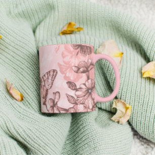Mug Papillons rose tendre