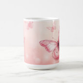 Mug papillons roses charmants (Centre)