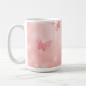 Mug papillons roses charmants (Gauche)